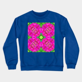 Neon Flower Pattern Crewneck Sweatshirt